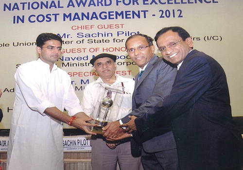 Cost Management Excellence Award by the Institute of Cost Accountants of India, New Delhi

